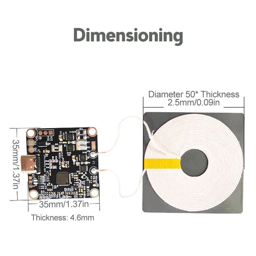 22W Wireless Charging PCBA Board Qi enabled